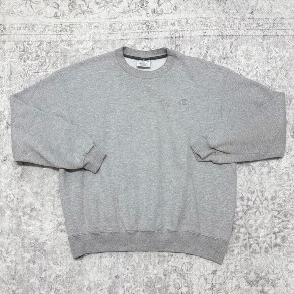 vintage Champion grey crewneck blank sweater - Picture 1 of 6